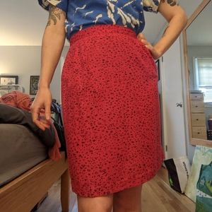 Pink tiny leopard print skirt
